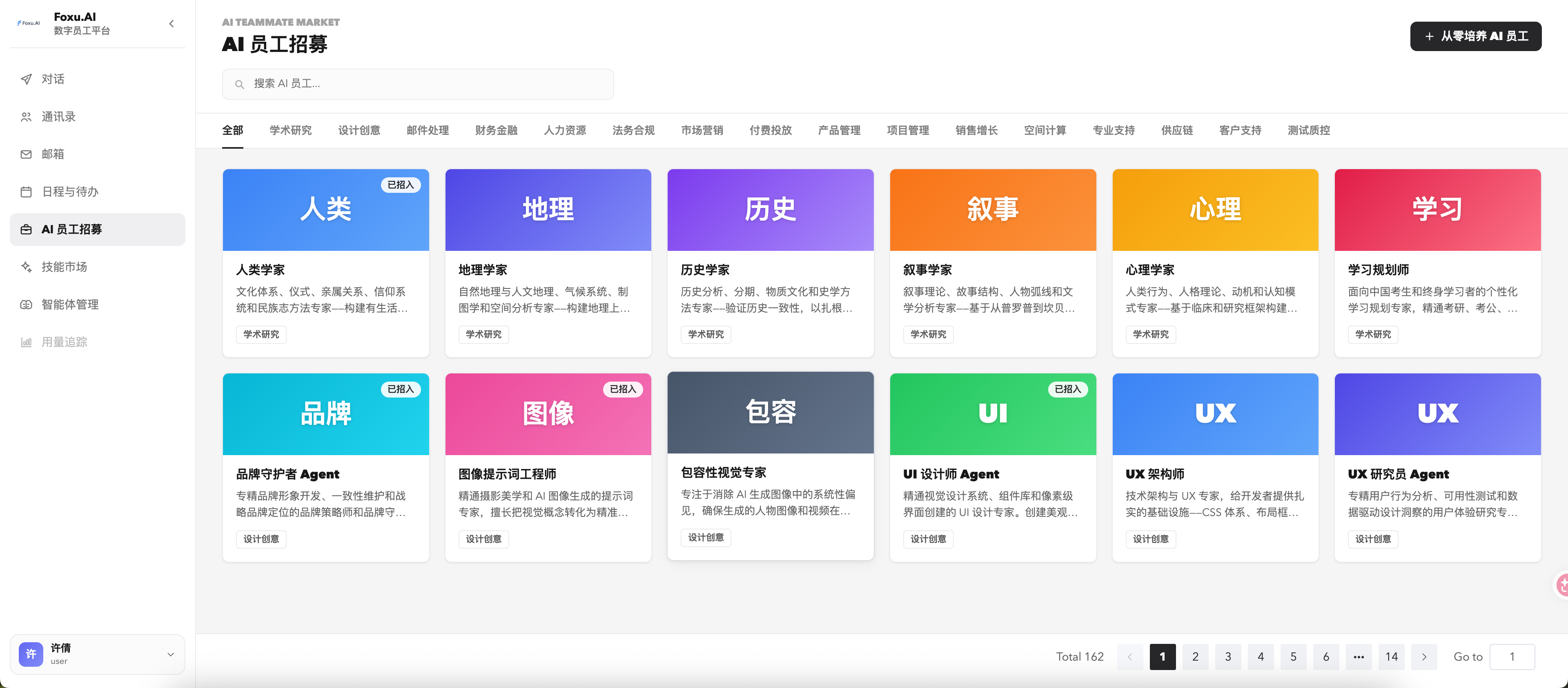 AI 员工招募市场